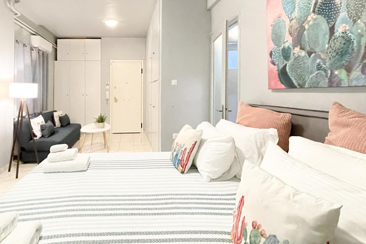 Cute 1Br Apt With Balcony In The Heart Of The City Atény Exteriér fotografie