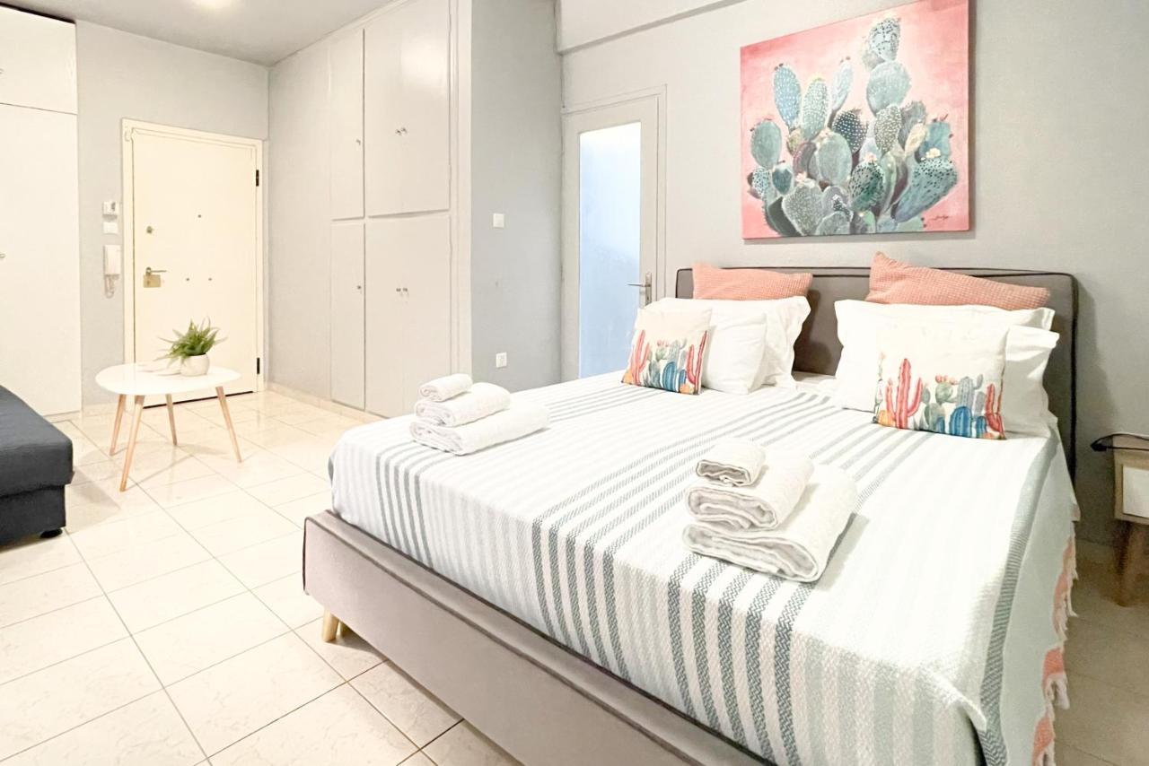 Cute 1Br Apt With Balcony In The Heart Of The City Atény Exteriér fotografie